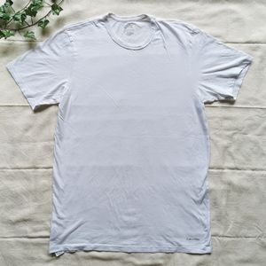 Calvin Klein white slim fit crewneck t-shirt.